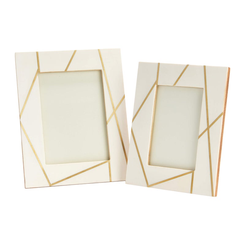 Main + Mesa Resin Photo Frames, Set of 2 (4x6â€ and 5x7â€) - Image 1